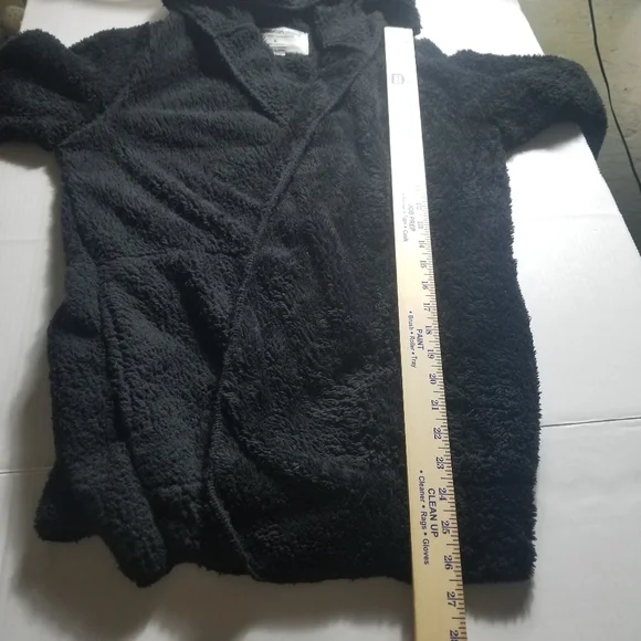 THE SWEATSHIRT PROJECT BLACK SHERPA CARDIGAN SIZE SMALL - Picture 5 of 10